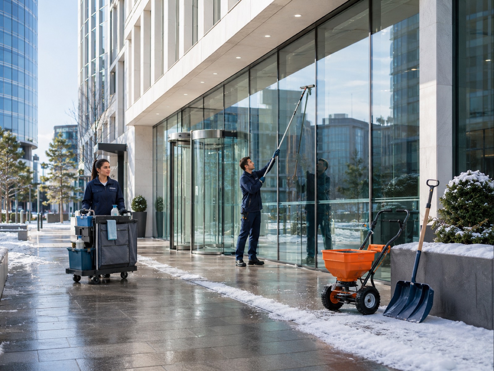 Hausmeisterservice, Winterdienst, Glas- und Fassadenreinigung im Rhein-Main-Gebiet – Phase 05